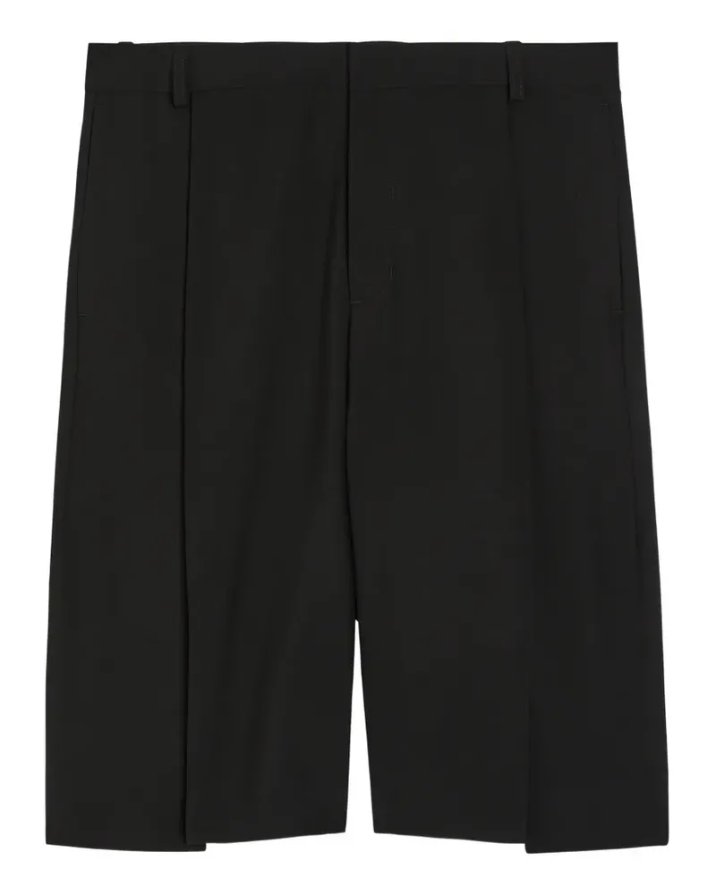 Casablanca Paris Shorts mit Falten - Schwarz Schwarz