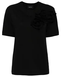 Simone Rocha T-Shirt mit Rundhalsausschnitt Schwarz