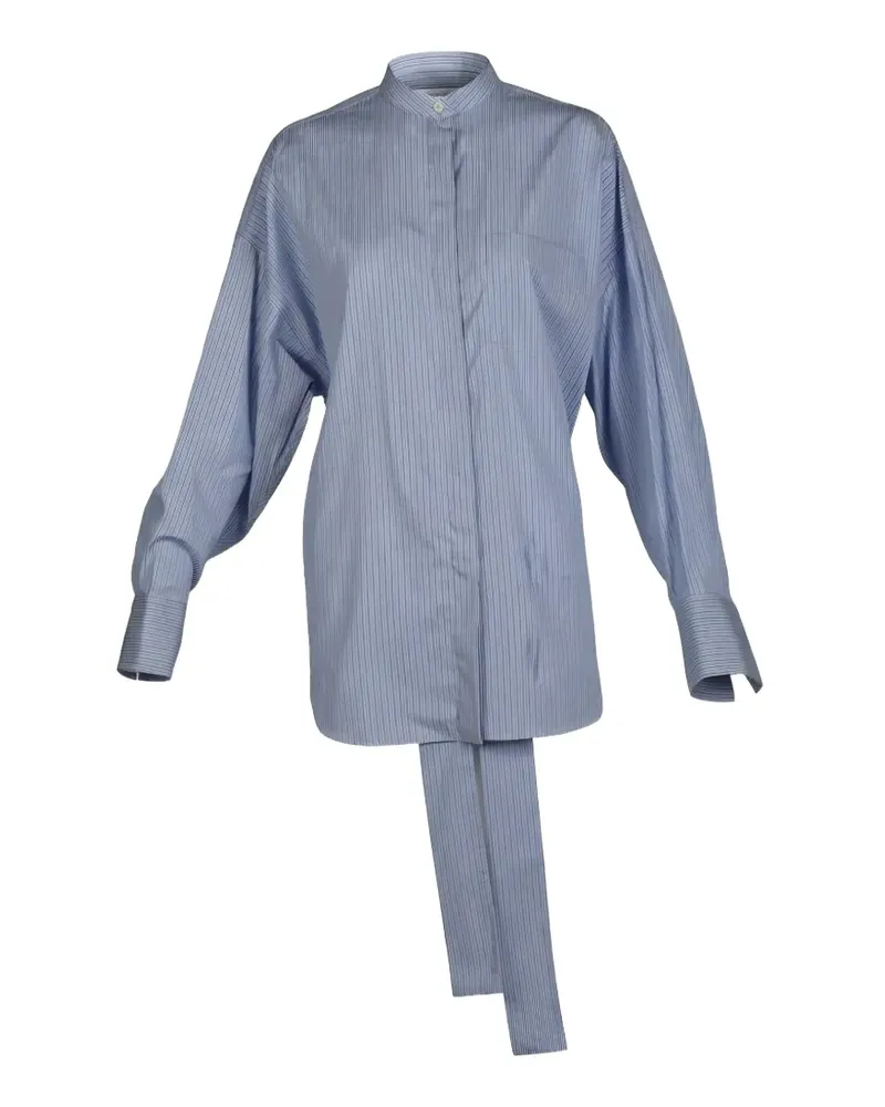 Valentino Garavani Gestreiftes Hemd mit Schluppe - Blau Blau