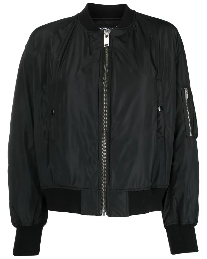 Undercover Bestickte Bikerjacke - Schwarz Schwarz