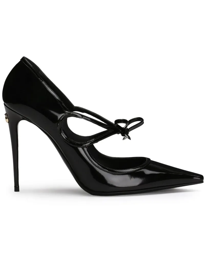 Dolce & Gabbana Pumps mit Schleifenverschluss - Schwarz Schwarz