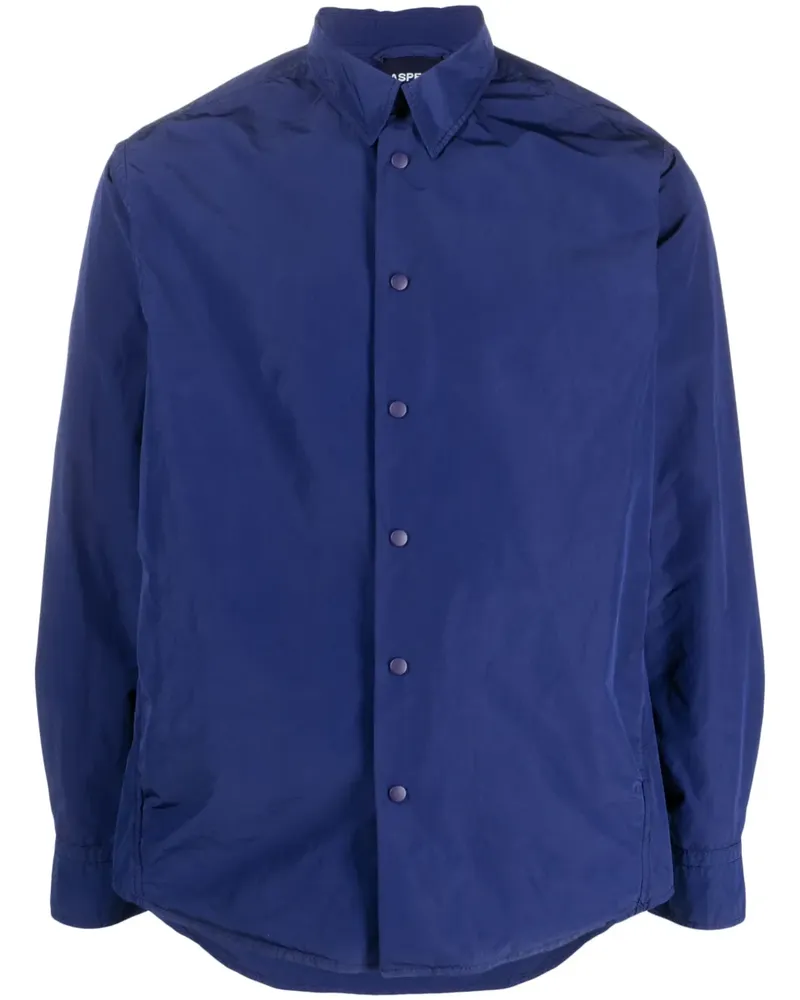 ASPESI Hemd mit spitzem Kragen - Blau Blau