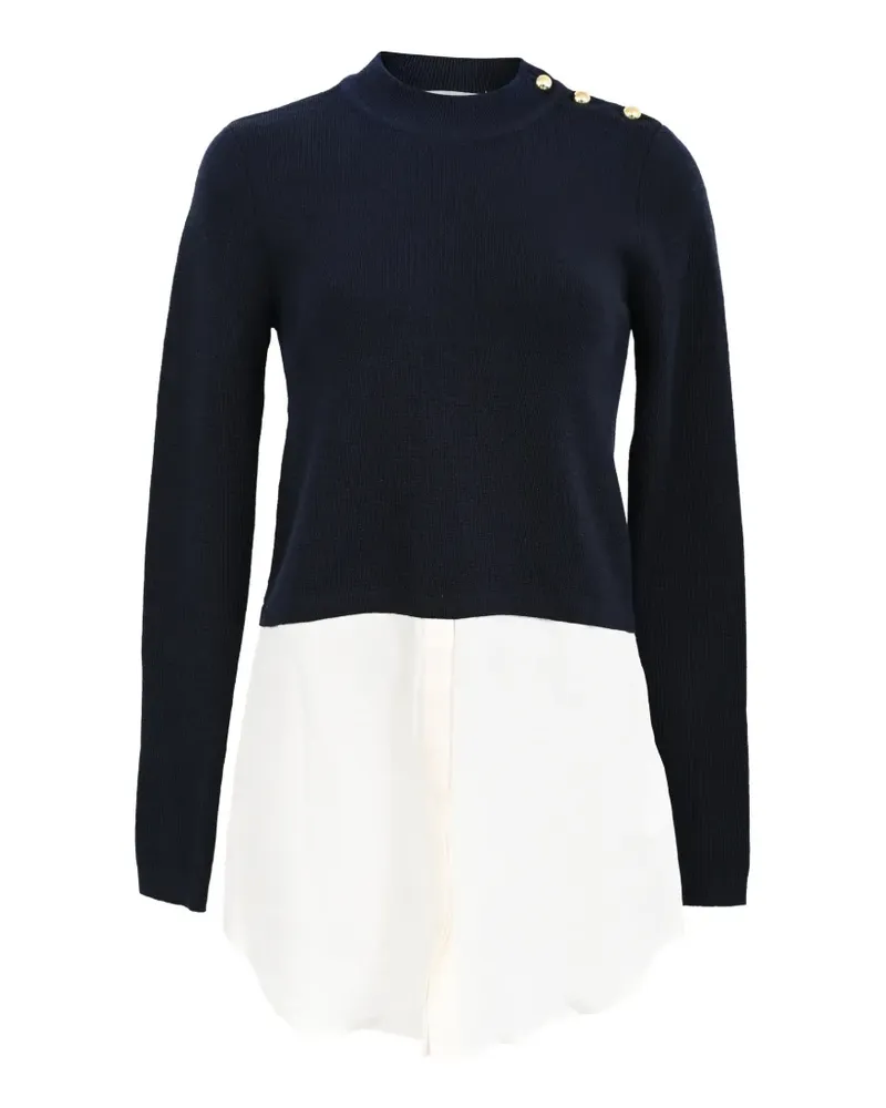 Sandro Salima layered-effect sweater - Blau Blau
