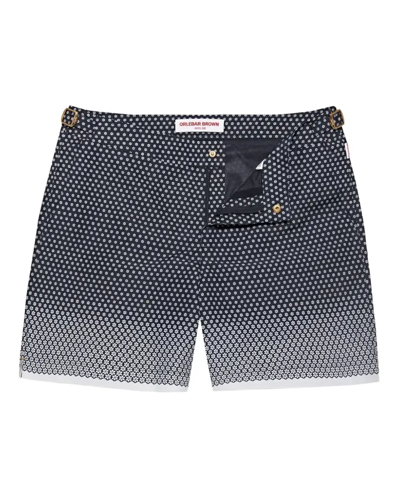 Orlebar Brown Bulldog Badeshorts mit Blumenprint - Blau Blau