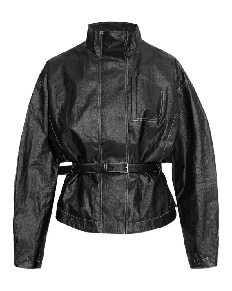 Jacquemus Jacke mit Gürtel - Schwarz Schwarz