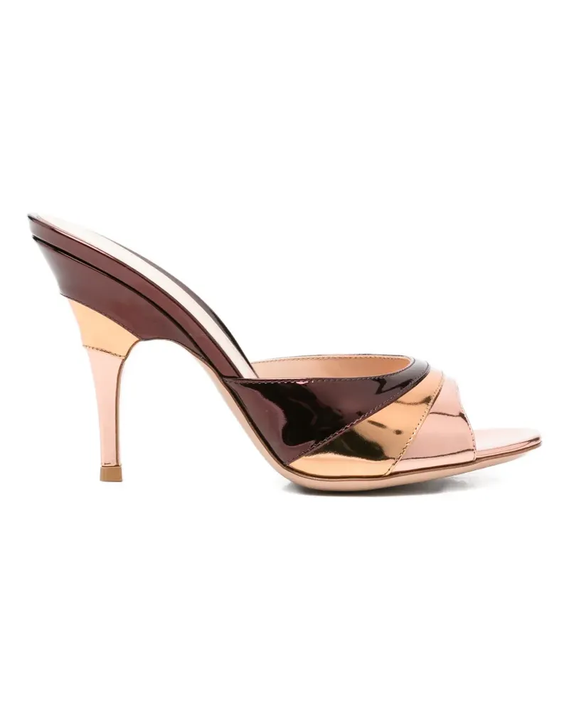 Gianvito Rossi Marea metallic sandals - Braun Braun