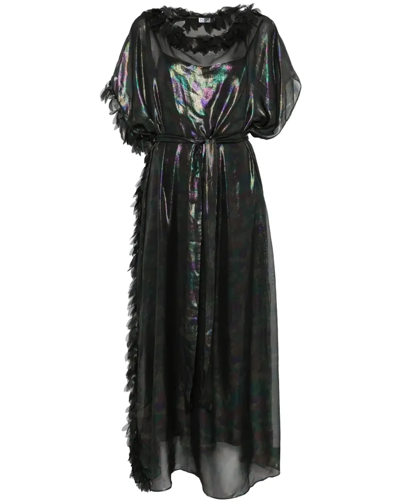 Baruni Coreopsis Maxikleid - Schwarz Schwarz