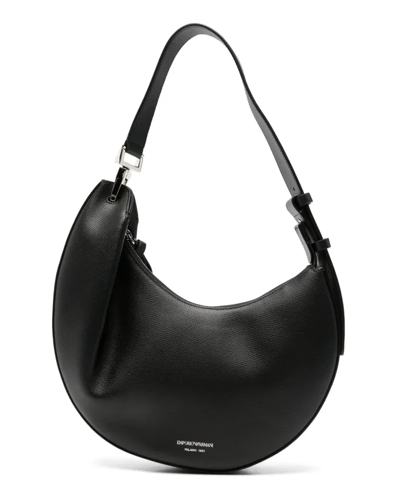 Emporio Armani 1981 Schultertasche in Sichelform - Schwarz Schwarz
