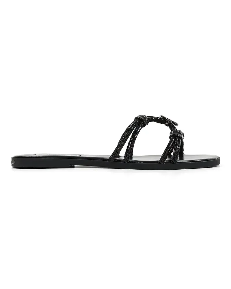 Karl Lagerfeld embellished multi-strap sandals - Schwarz Schwarz