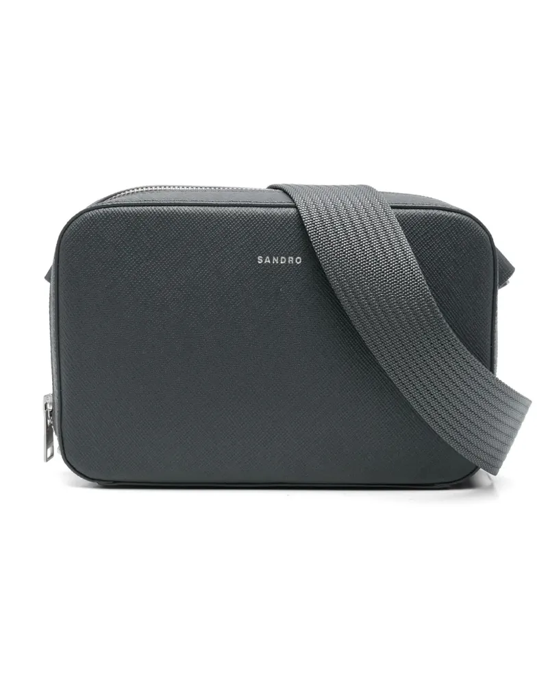 Sandro Kleine rekonstituierte Kuriertasche - Grau Grau