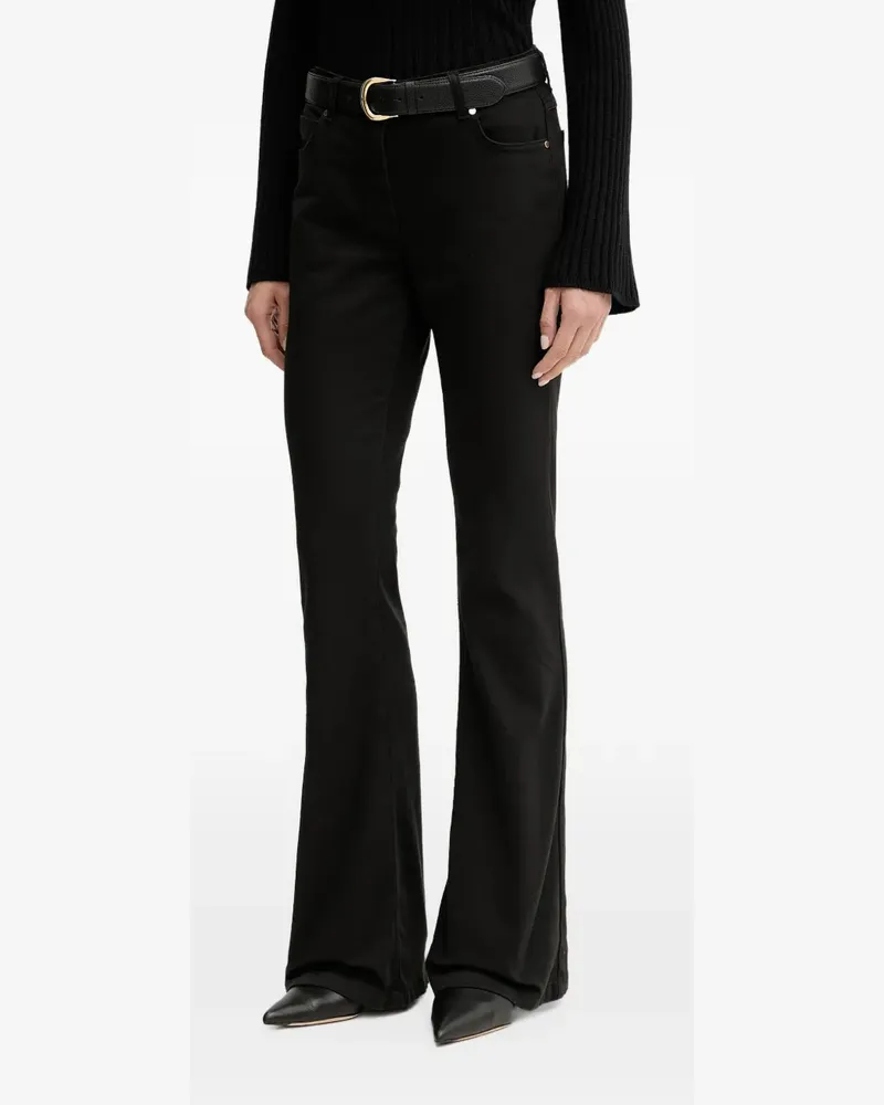 Luisa Spagnoli Jeans mit ausgestelltem Bein - Schwarz Schwarz