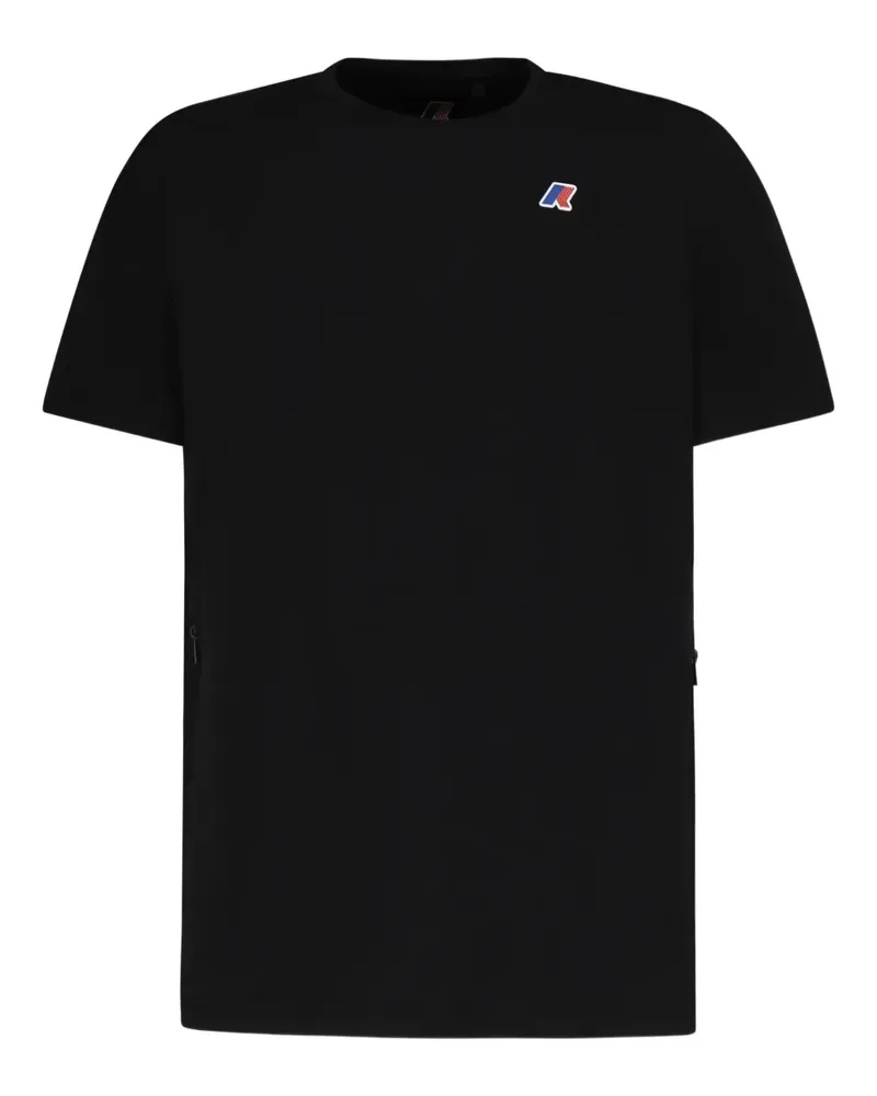 K-Way T-Shirt mit Rundhalsausschnitt - Schwarz Schwarz