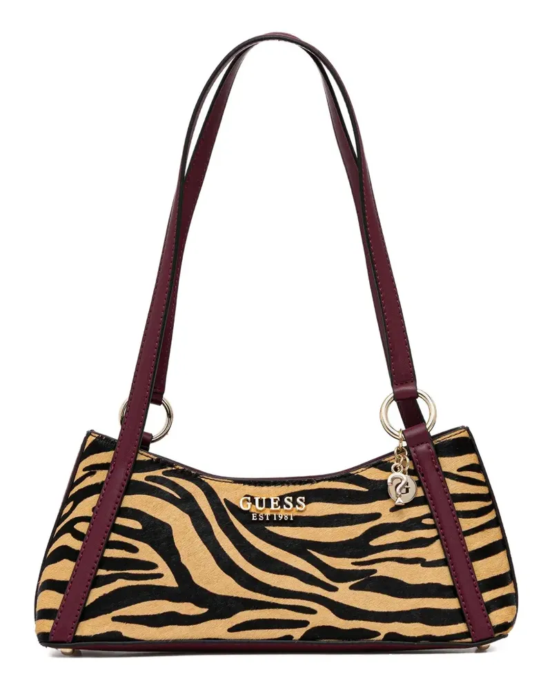 Guess Domitilla Tote Bag mit Zebra-Print - Nude Nude