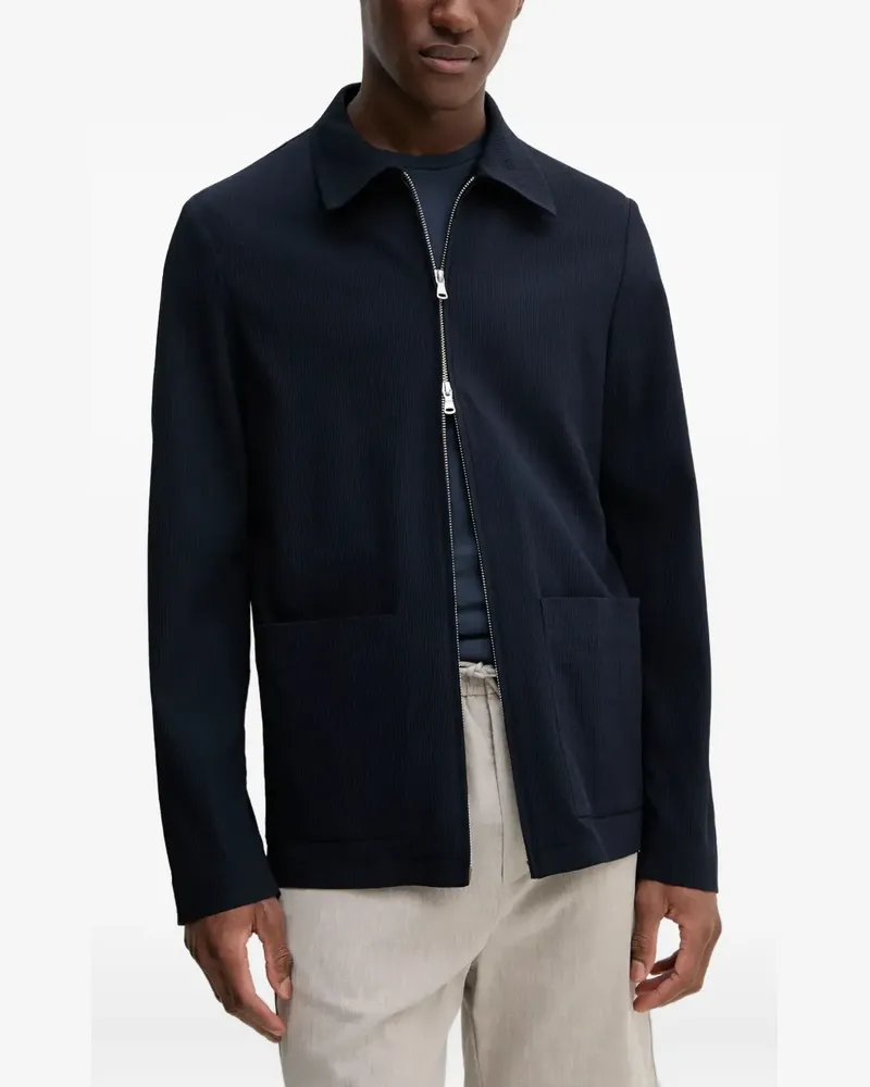BARENA Gerippte Jacke - Blau Blau