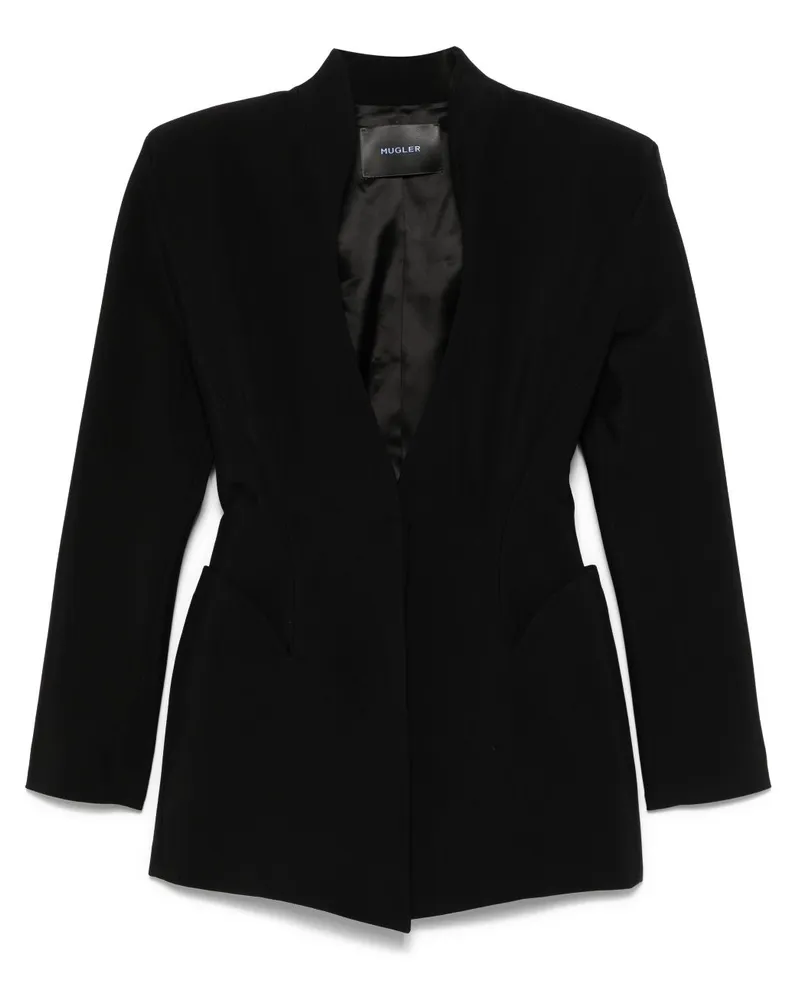 Thierry Mugler Taillierter Blazer - Schwarz Schwarz