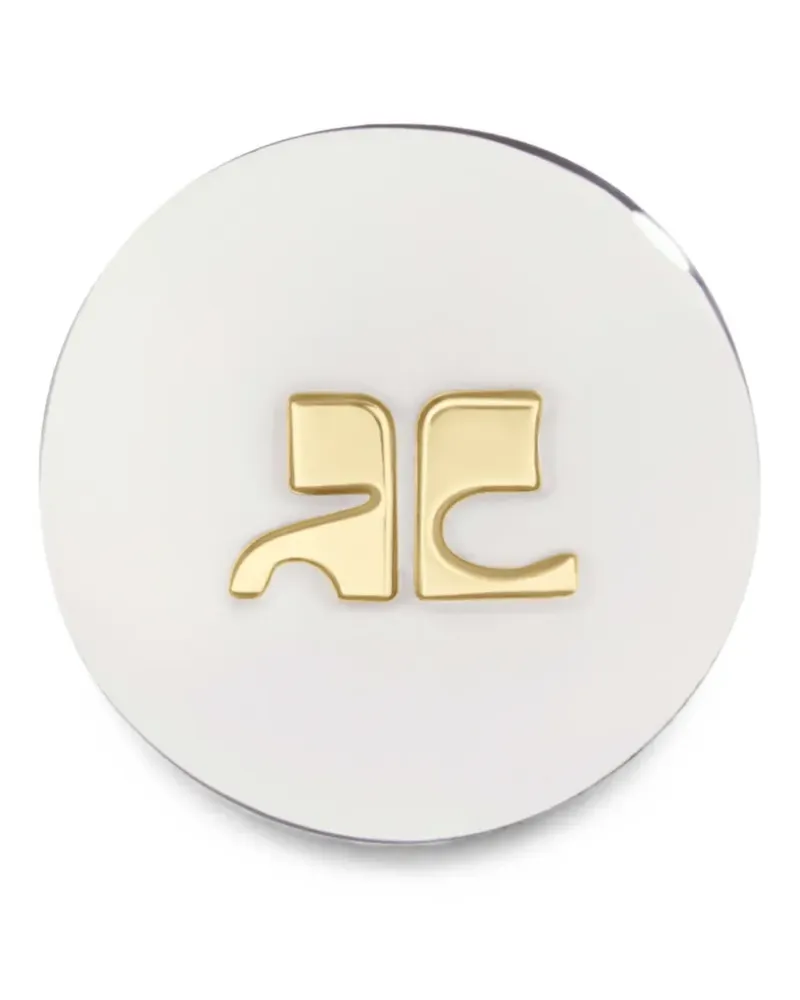 Courrèges AC logo-plaque ring - Silber Silber