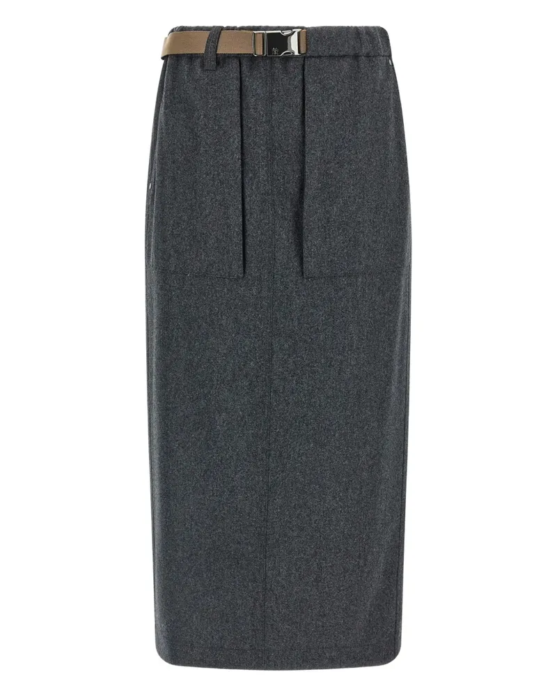 Brunello Cucinelli Rock mit elastischem Bund - Grau Grau
