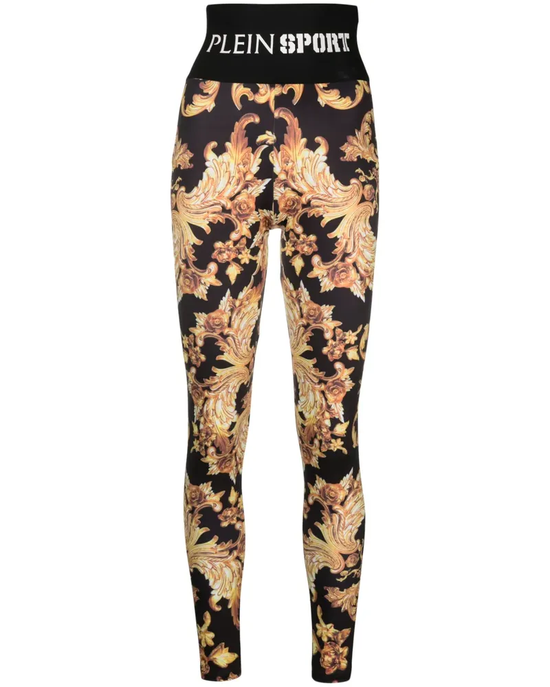 Philipp Plein Leggings mit Print - Schwarz Schwarz