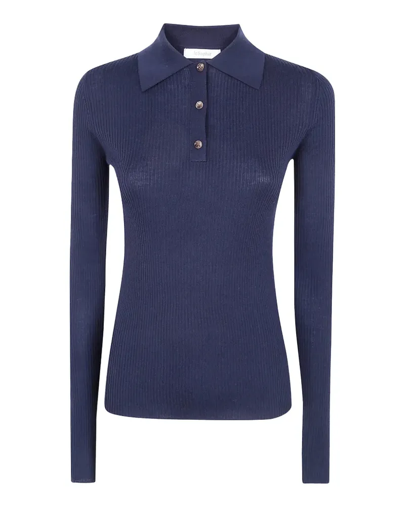 JcSophie Gerippter Pullover - Blau Blau