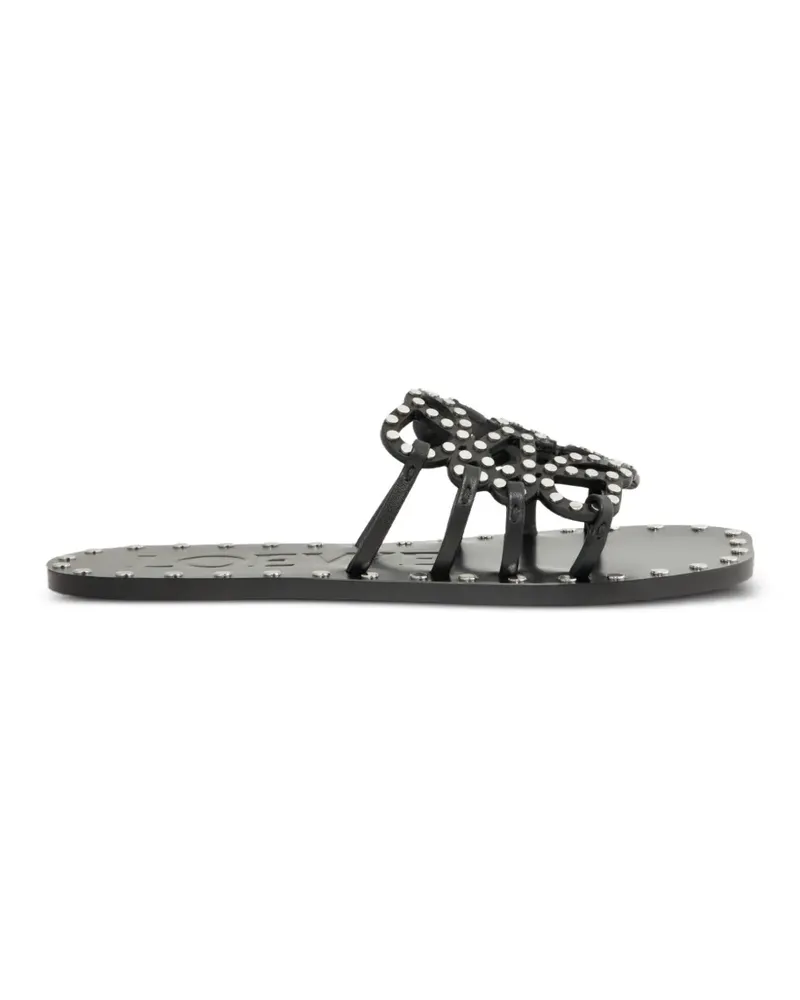 Loewe Petal Anagram Sandalen mit Nieten - Schwarz Schwarz