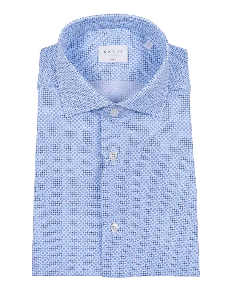 XACUS geometric-print shirt - Weiß Weiß