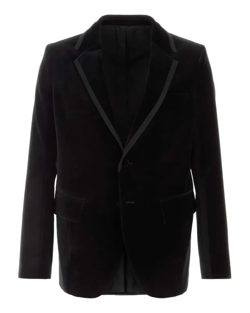Fendi velvet single-breasted blazer - Schwarz Schwarz