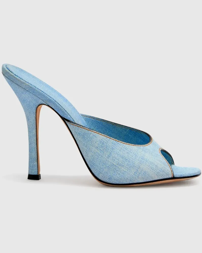 Ermanno Scervino Emy Mules 110mm - Blau Blau
