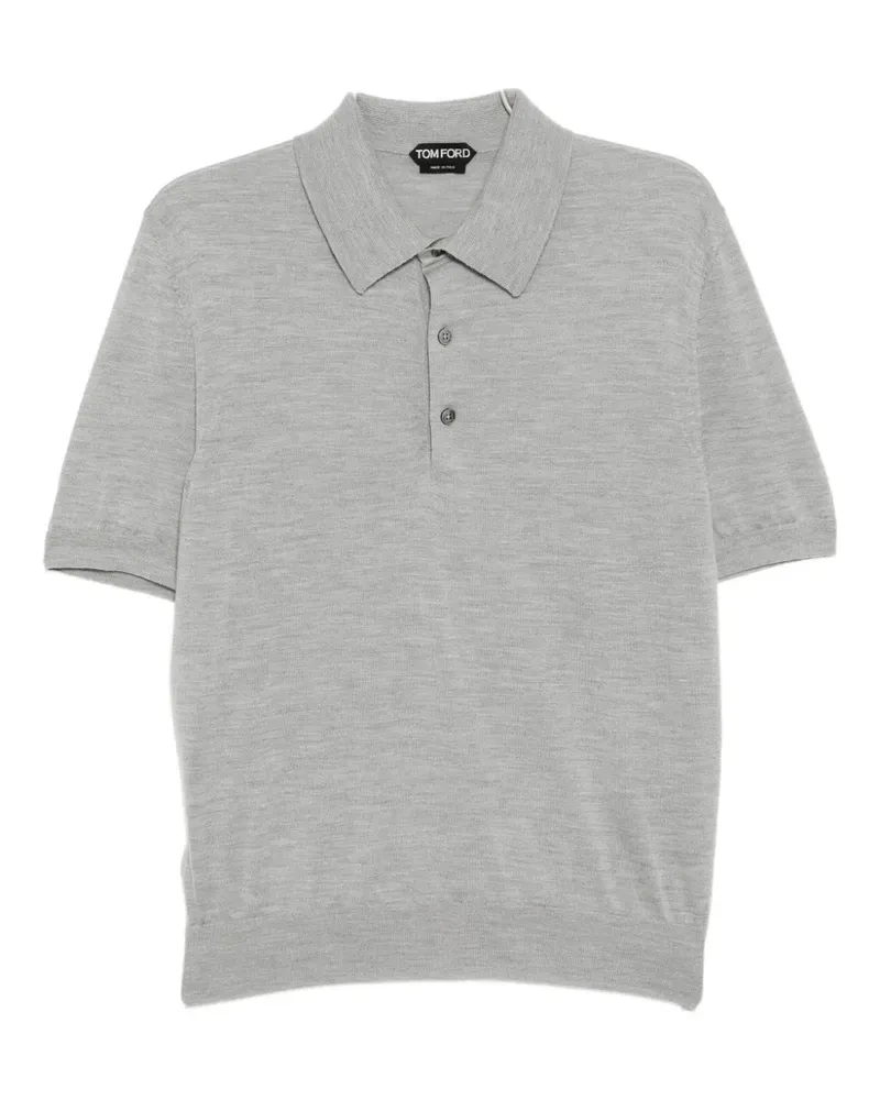 Tom Ford Meliertes Poloshirt - Grau Grau