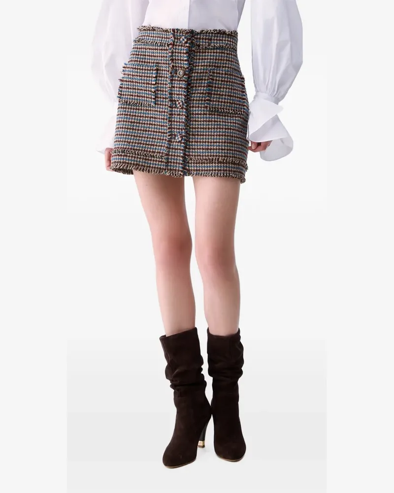 Liu Jo Minirock aus Tweed - Braun Braun