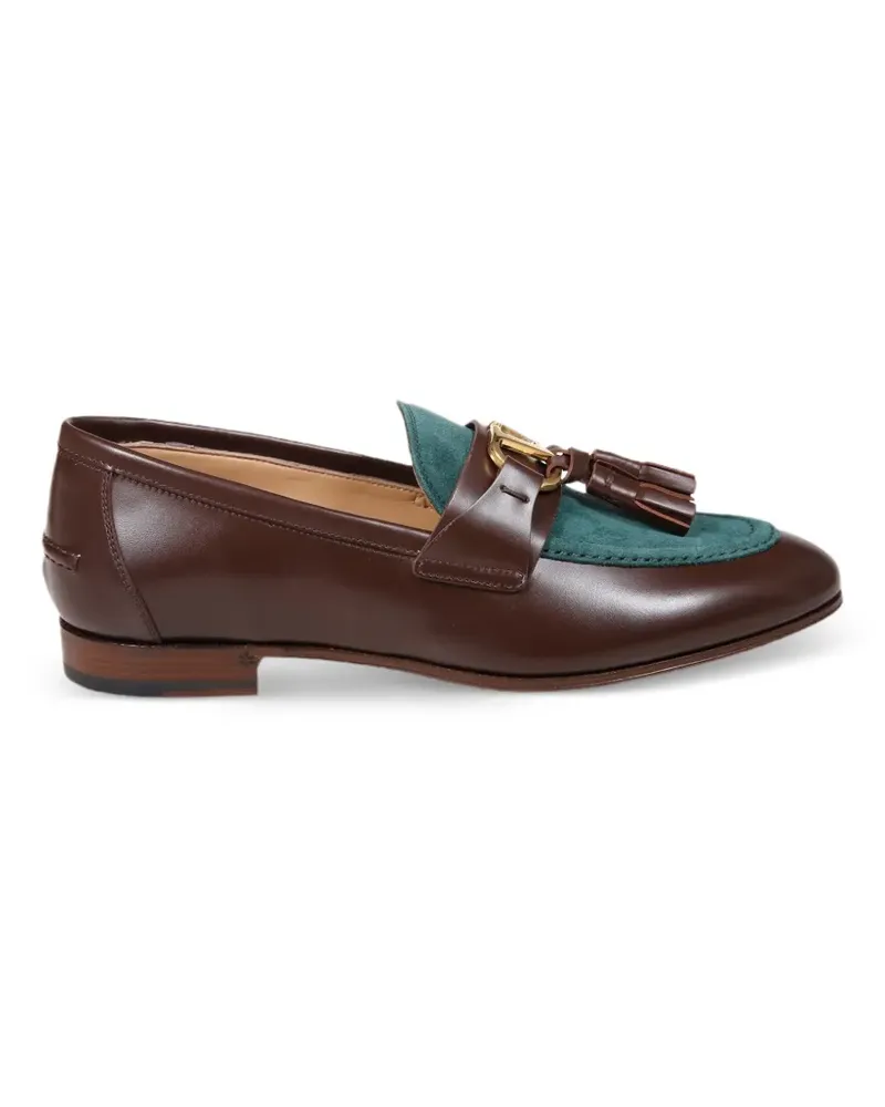 Valentino Garavani Vaniteux tassel-detail leather loafers - Braun Braun