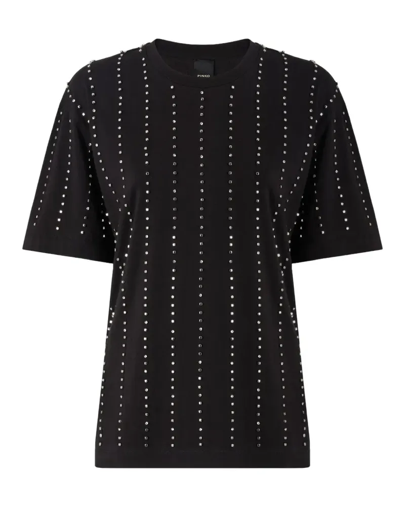 Pinko studded T-shirt - Schwarz Schwarz