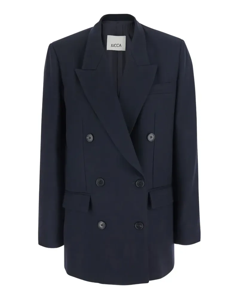 Jucca double-breasted wool jacket - Blau Blau