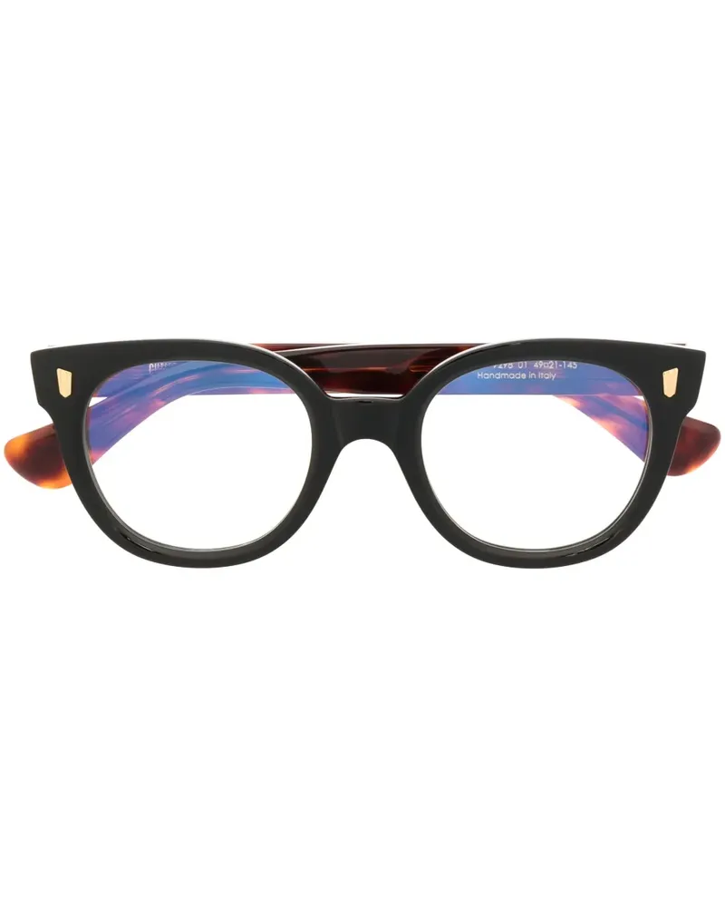 Cutler and Gross Brille mit rundem Gestell - Braun Braun