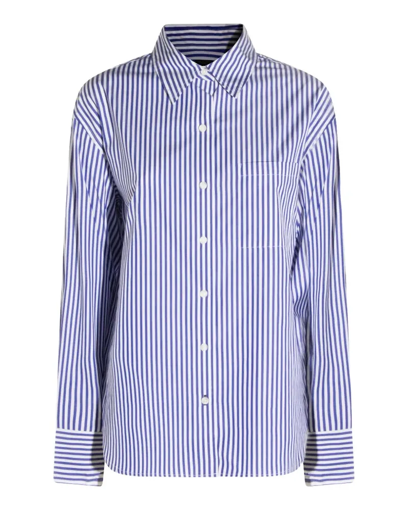 Rag & Bone Gestreiftes Hemd mit Tasche - Blau Blau