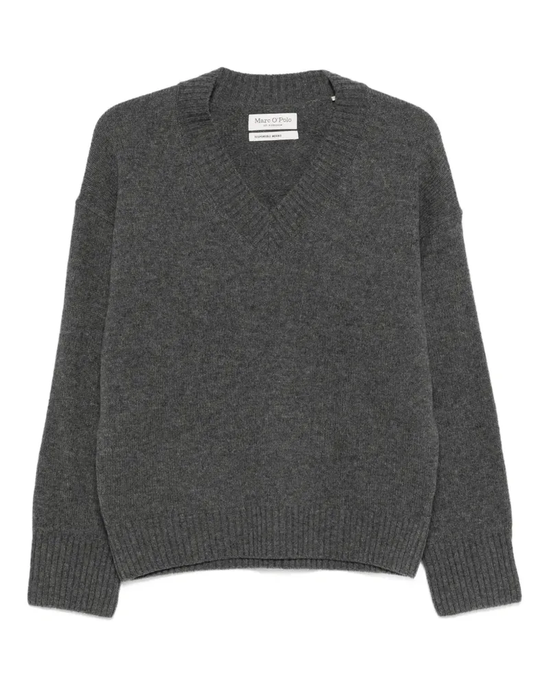 Marc O'Polo V-neck sweater - Grau Grau