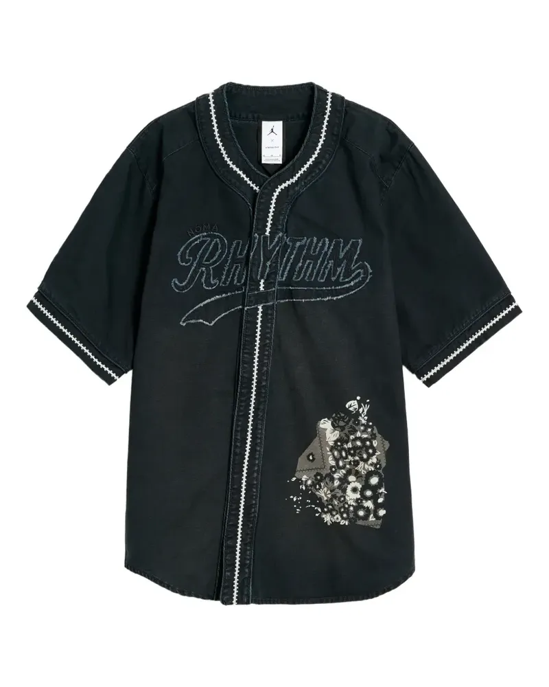Jordan x Nomarhythm Hemd mit Logo-Patch - Schwarz Schwarz