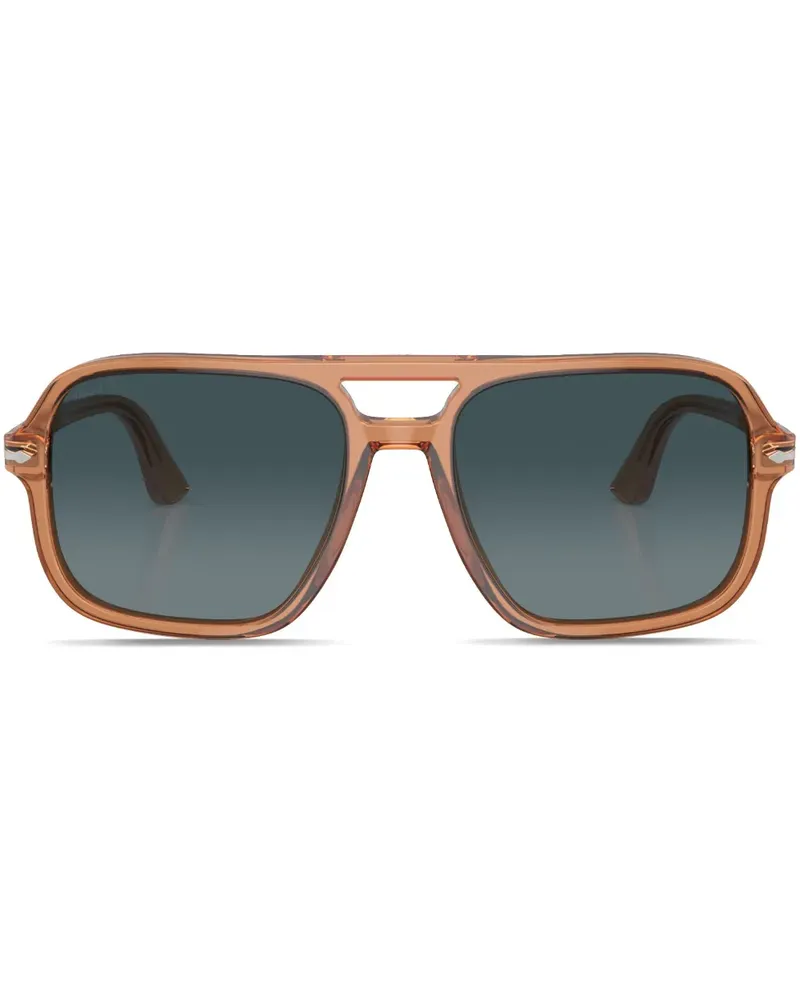 Persol Pilotenbrille mit Oversized-Gestell - Braun Braun