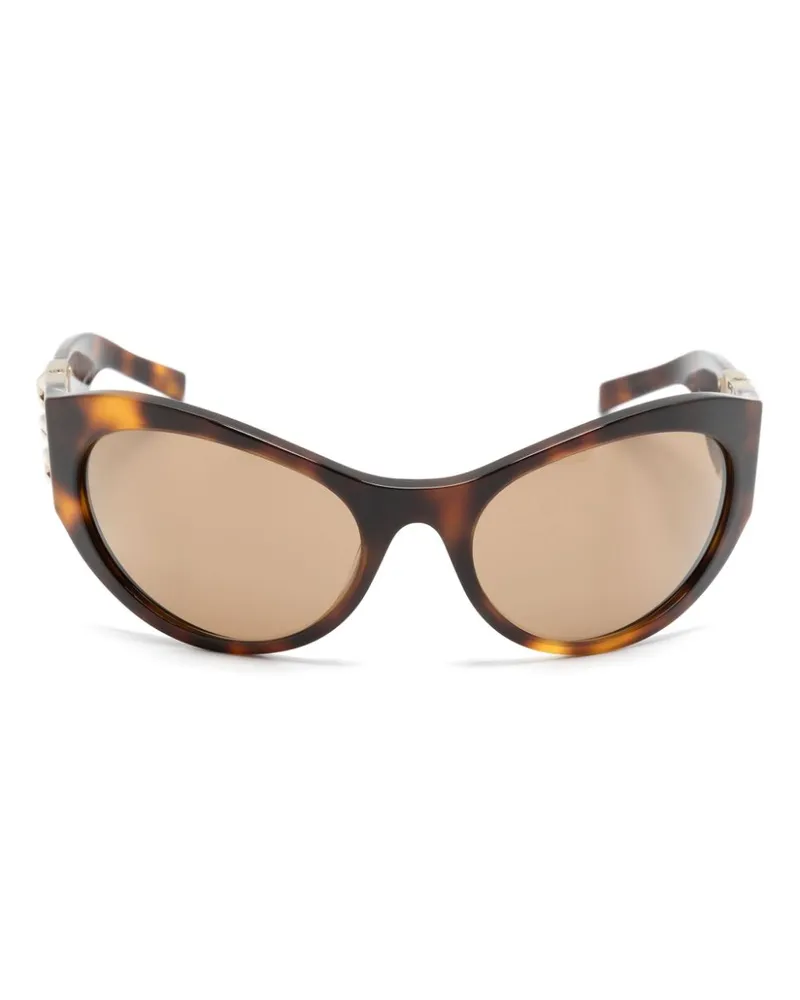 Givenchy Oversized-Sonnenbrille mit 4G-Motiv Braun