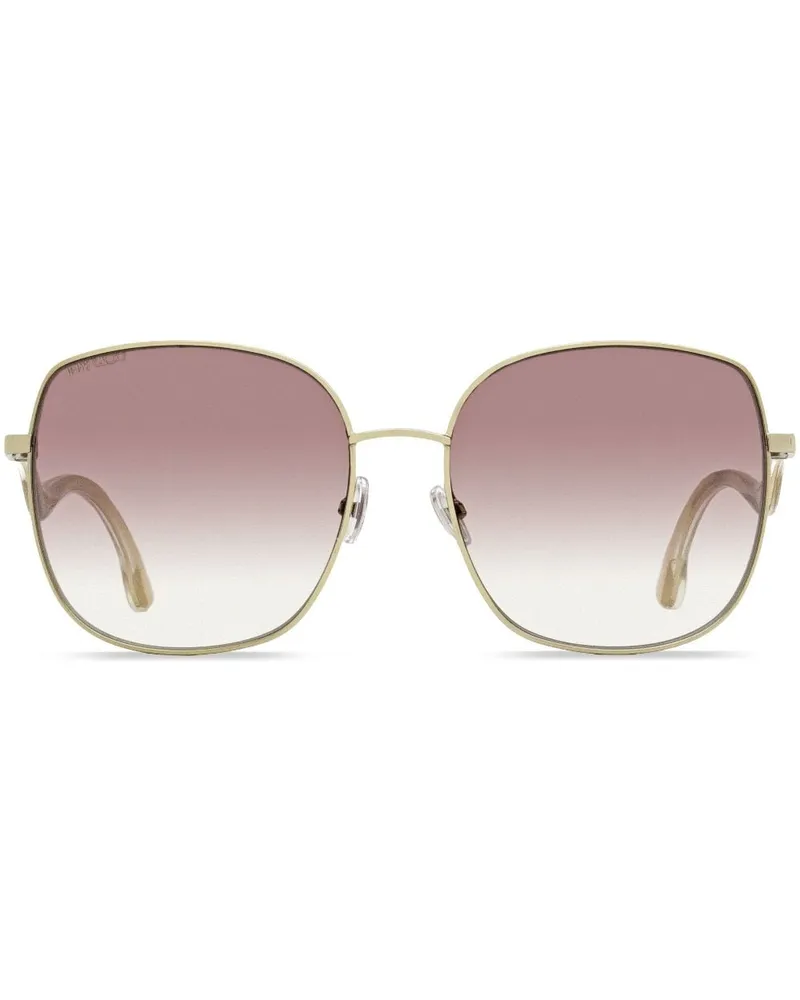 Jimmy Choo Sonnenbrille mit Oversized-Gestell - Gold Gold