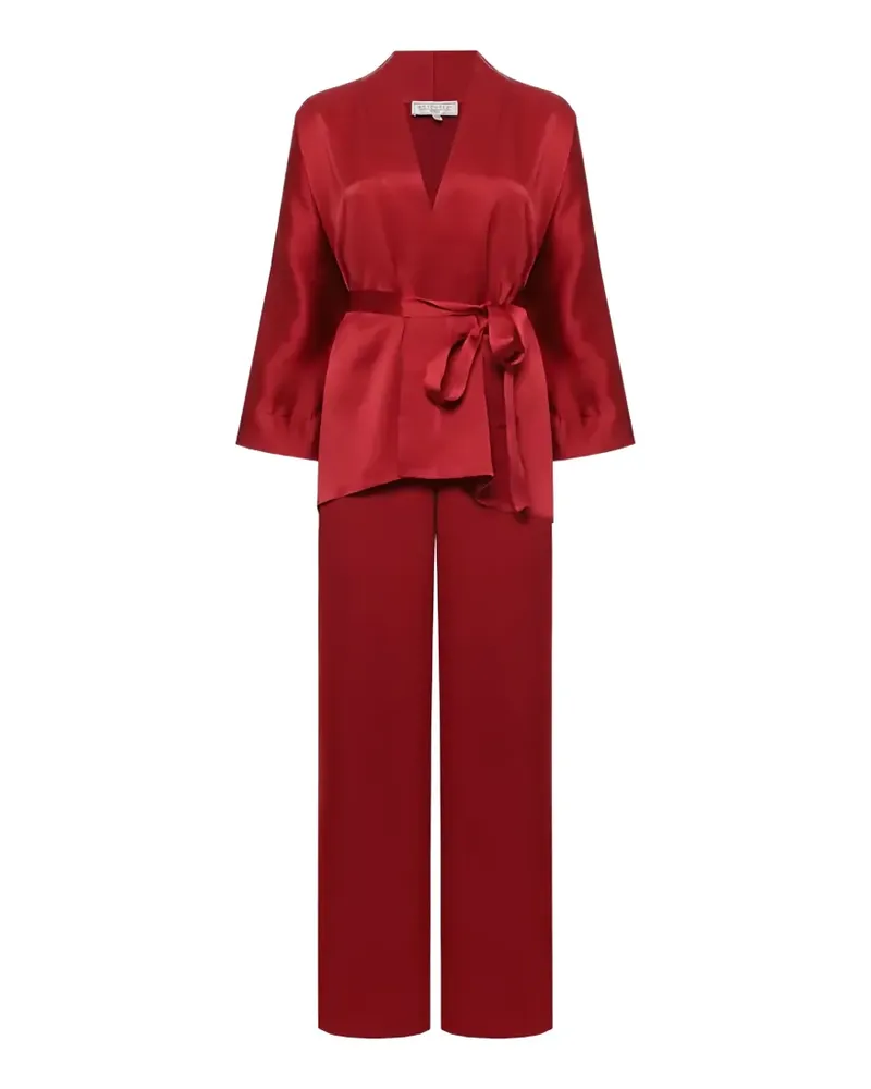 Antonelli Firenze belted wrap jacket - Rot Rot