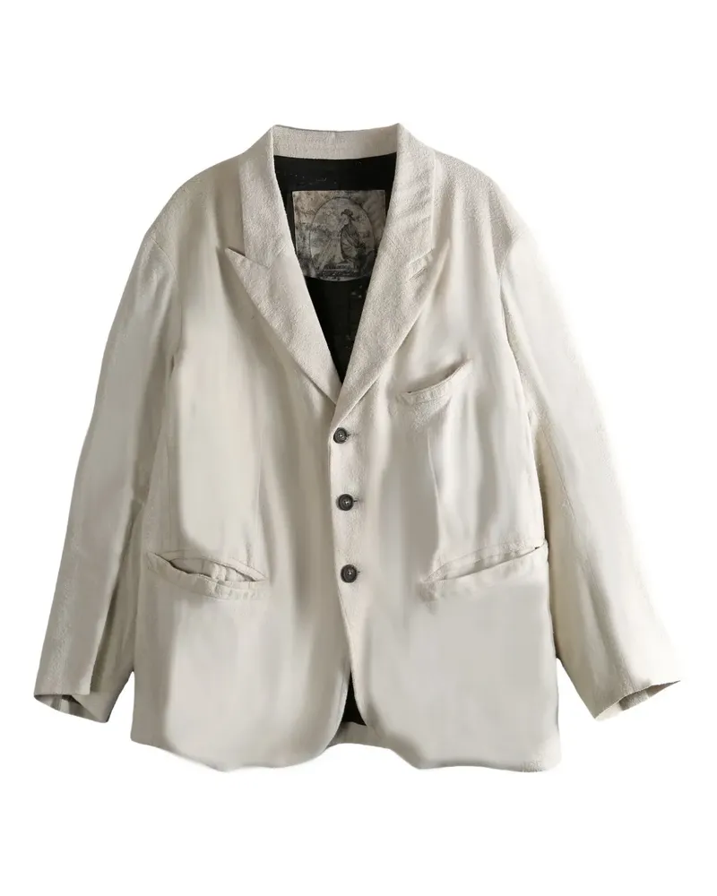 Ziggy Chen single-breasted blazer - Nude Nude