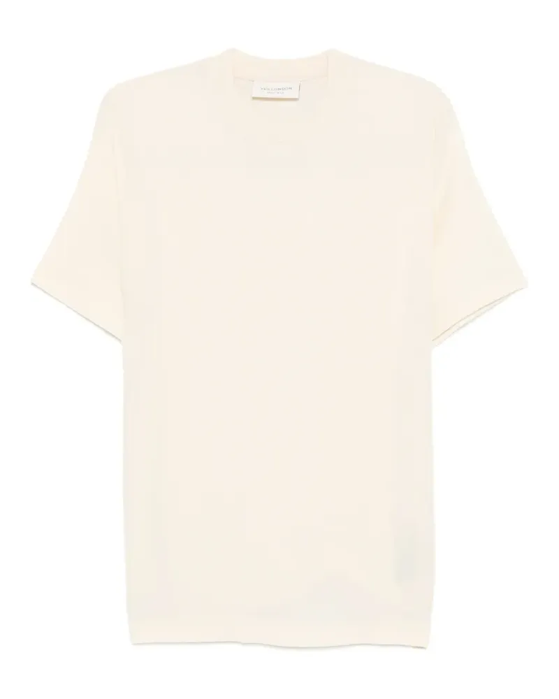 Yes London T-Shirt mit rundem Ausschnitt - Nude Nude