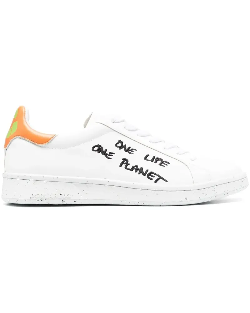 Dsquared2 Sneakers mit Slogan-Print - Weiß Weiß