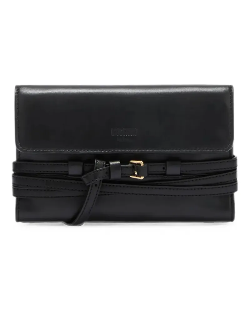 Moschino Tie Me Portemonnaie - Schwarz Schwarz