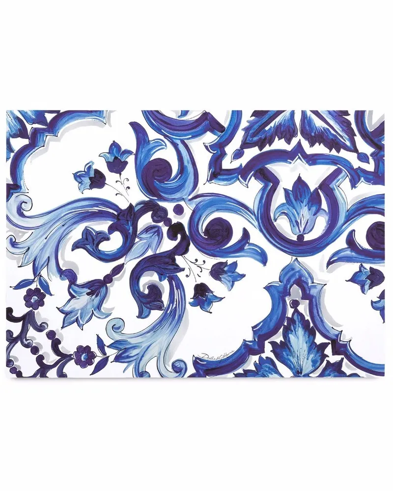 Dolce & Gabbana Tischsets mit Mediterraneo-Print (36er-Set) - Blau Blau