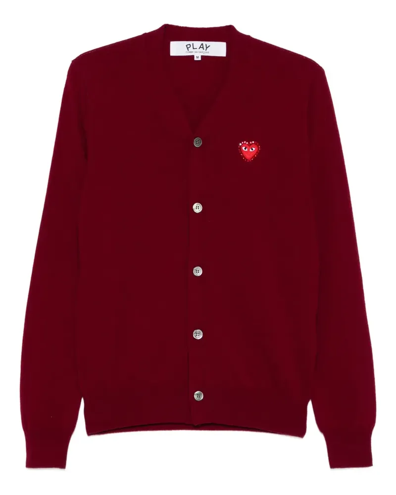 Comme des Garçons Cardigan mit Logo-Patch - Rot Rot