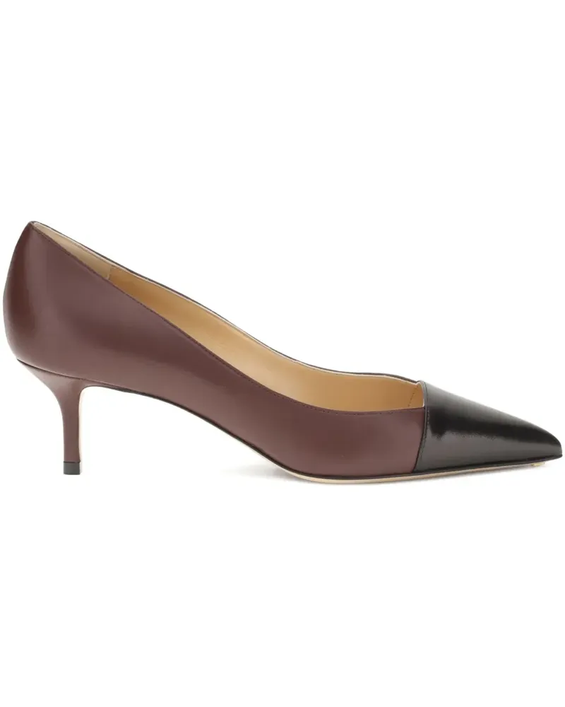 Francesco Russo Pumps mit spitzer Kappe 55mm - Braun Braun