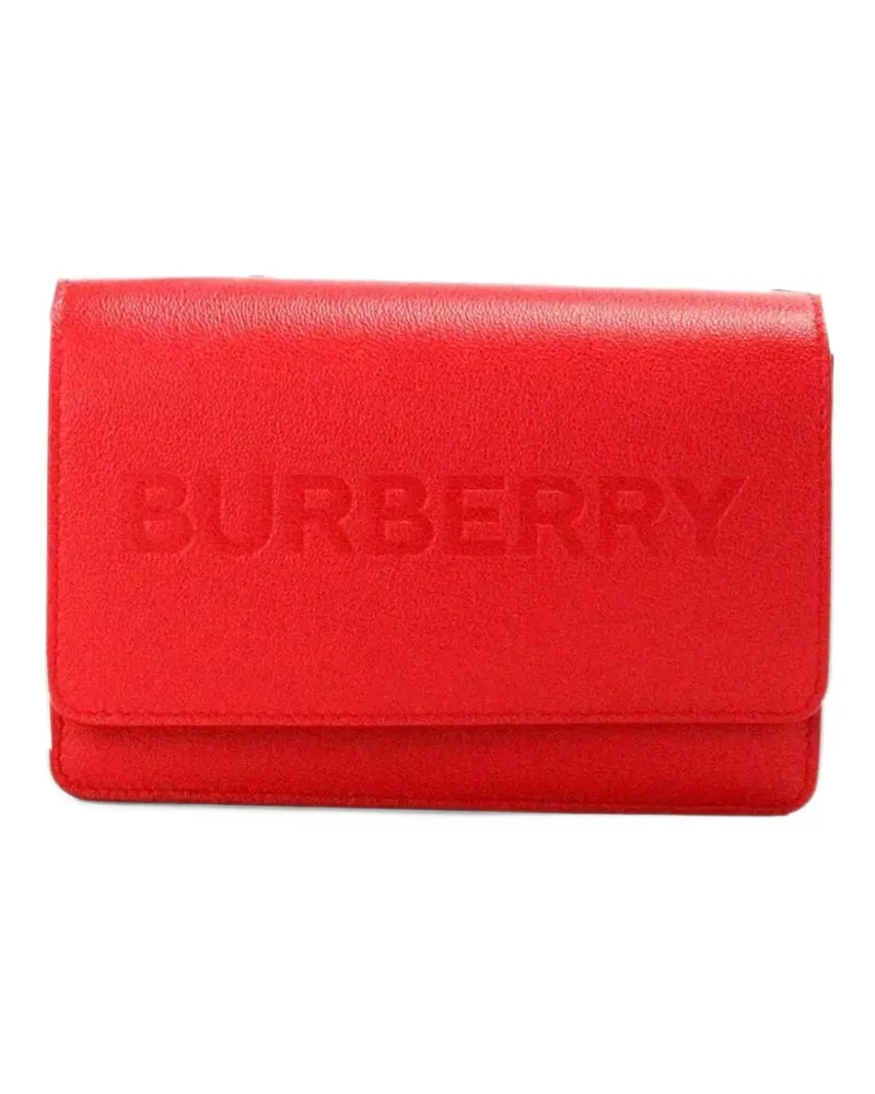Burberry small Hampshire logo crosscbody bag - Rot Rot