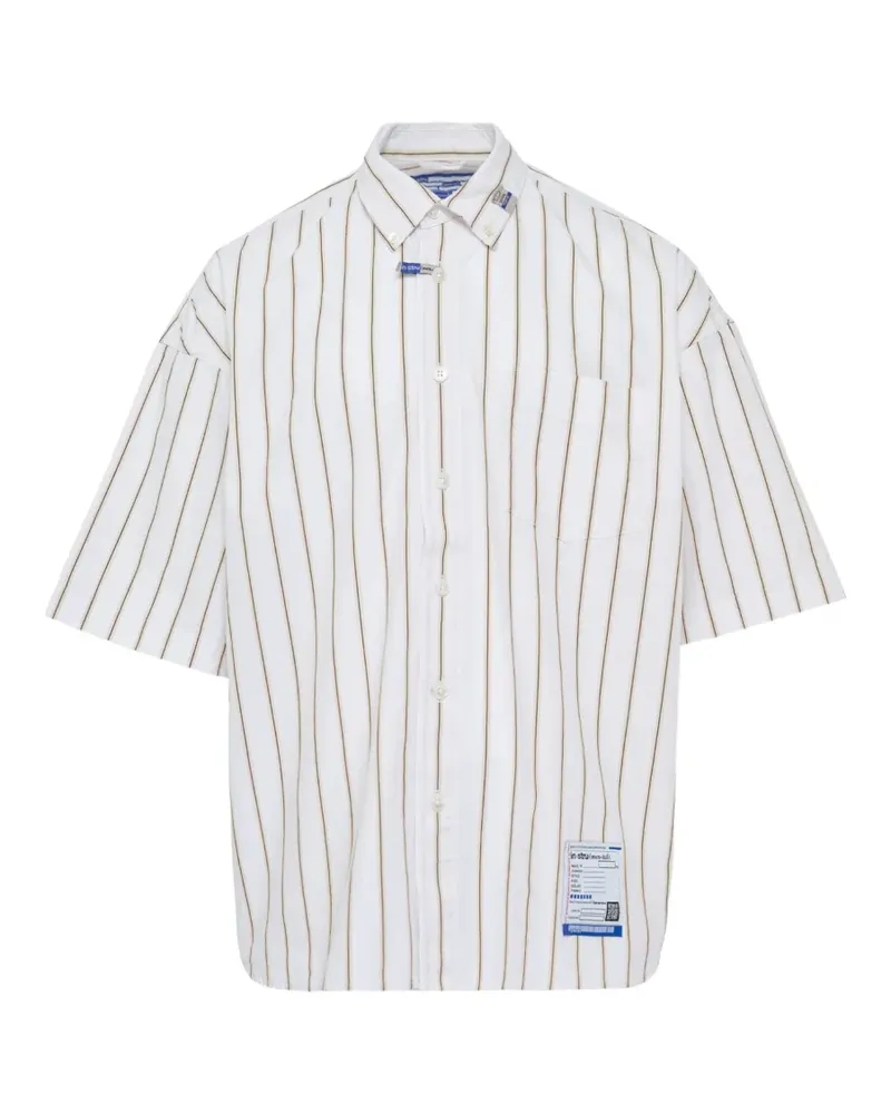MIHARAYASUHIRO Gestreiftes Hemd - Weiß Weiß