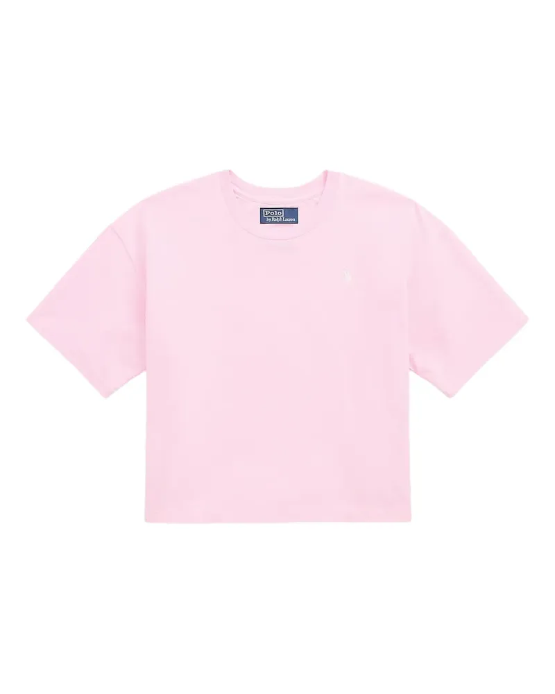 Ralph Lauren T-Shirt mit Polo Pony-Stickerei - Rosa Rosa